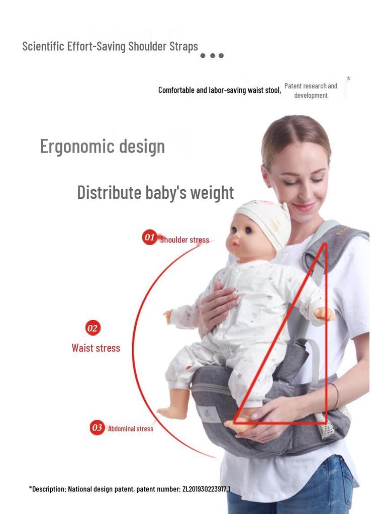 Premium Cross-border Breathable Baby Waist Stool Carrier - Lightweight and Comfortable for Children