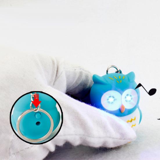 Breloc LED pentru ochi cu sunet Cadou creativ pentru copii de Crăciun