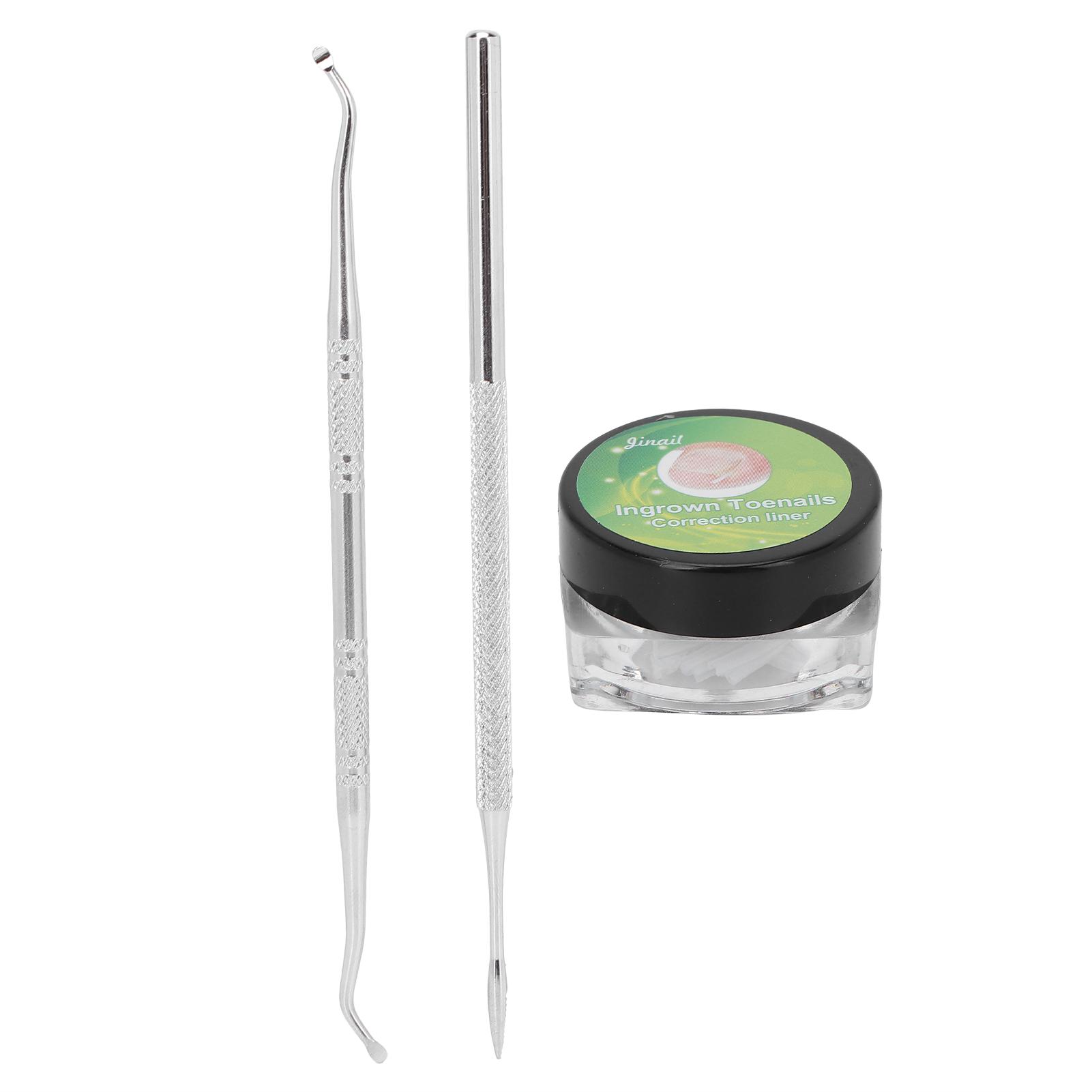 

3 шт. Профессиональные инструменты для коррекции вросшего ногтя, накладка для ногтя, лифтер для вросшего ногтя, двусторонняя пилка