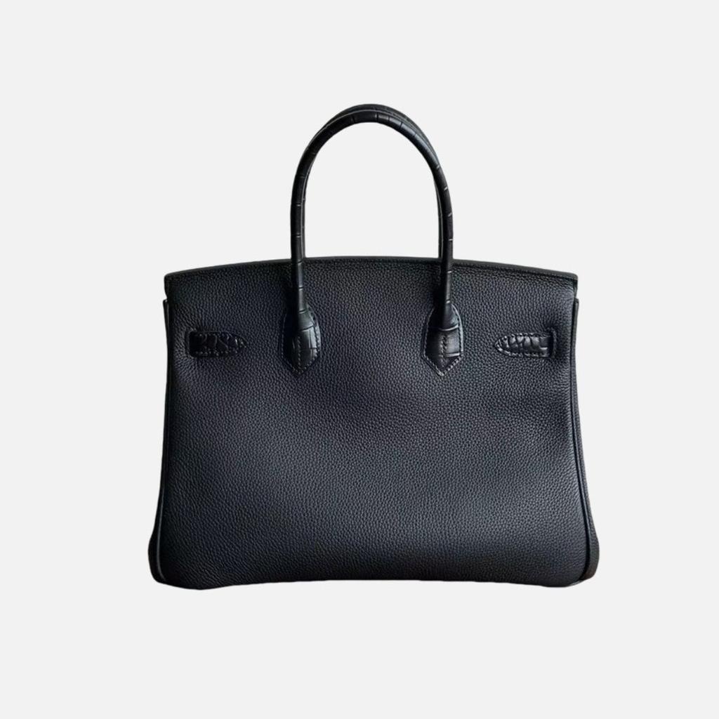 Prawdziwa skóra wzór krokodyla platynowa torba seria skóry bydlęcej togo przenośna platynowa torba duża pojemność