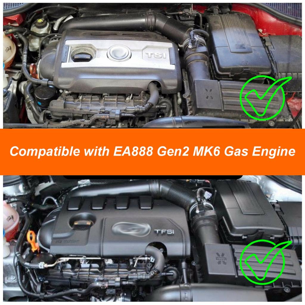 Car Cold Air Intake Pipe Kit For Volkswagen Golf MK6 GTI Passat CC B6 B7 Scirocco Jetta EOS 1.8T 2.0 TSI EA888 Gen2 Gas Engine