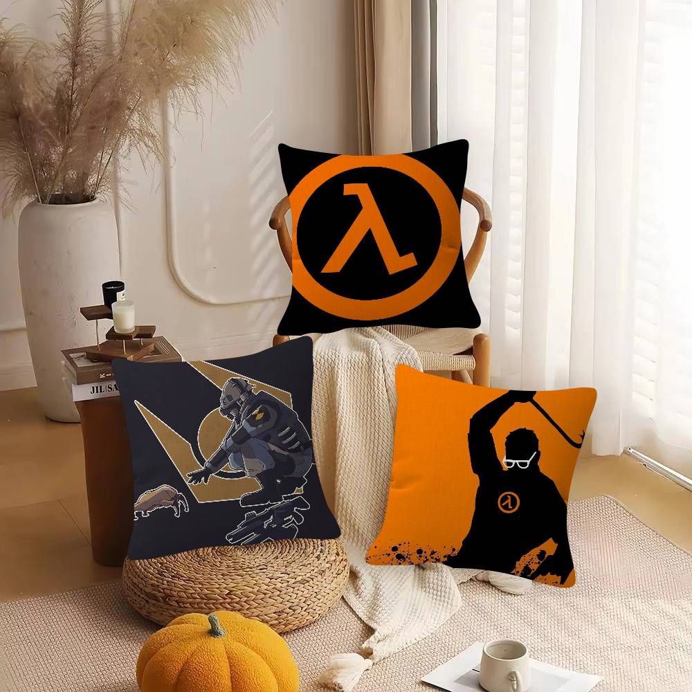 Game Half-Life Game For Cartoon Print Peripheral Pillow Case Cushion Cover Home Decor Birthday Gift Pillowcover