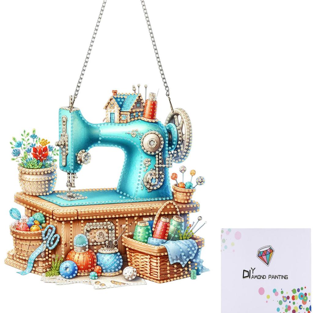 Acryl 2D Flach DIY Sonderform Strass Diamantkunst Fensteranhänger Diamantmalerei Set Fensterhängekunst für Heimdekoration