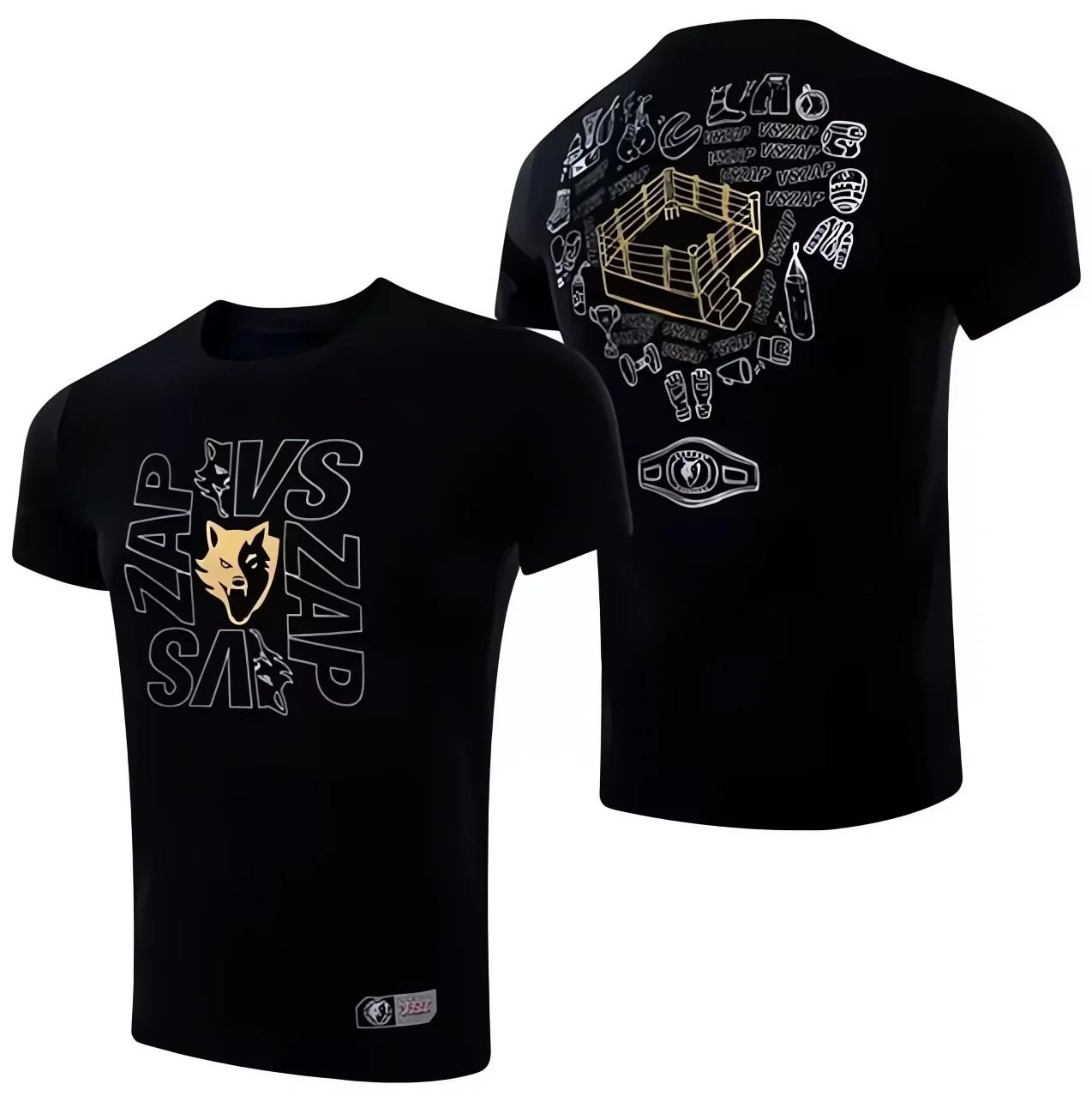 Laoxu Zomer ademende Combat Boks Training Kleding Muay Thai Heren T-shirt Korte Mouw Losse Top Casual Snel Drogend T-shirt 6XL XXL