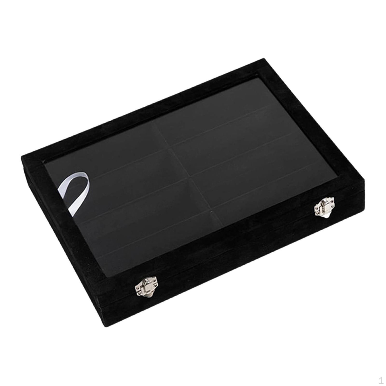 

Eyeglass Case, Sunglasses Organizer with Lid, Holder for Men And Women, Storage Box
