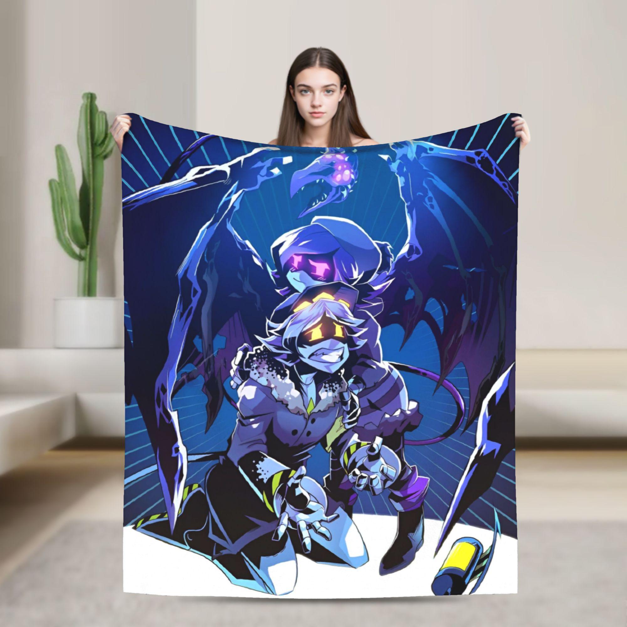 

Murder Drones Blanket Uzi Doorman Wool Funny Breathable Throw Blanket for Bedspread Winter 200x150cm 80x60in