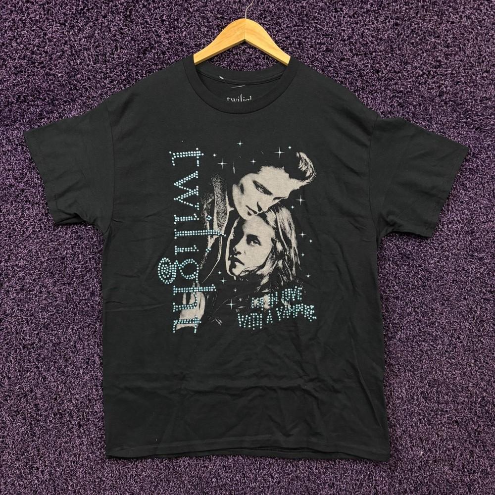

Twilight In Love with A Vampire Bedazzled TShirt Size XL Unisex T-Shirt S