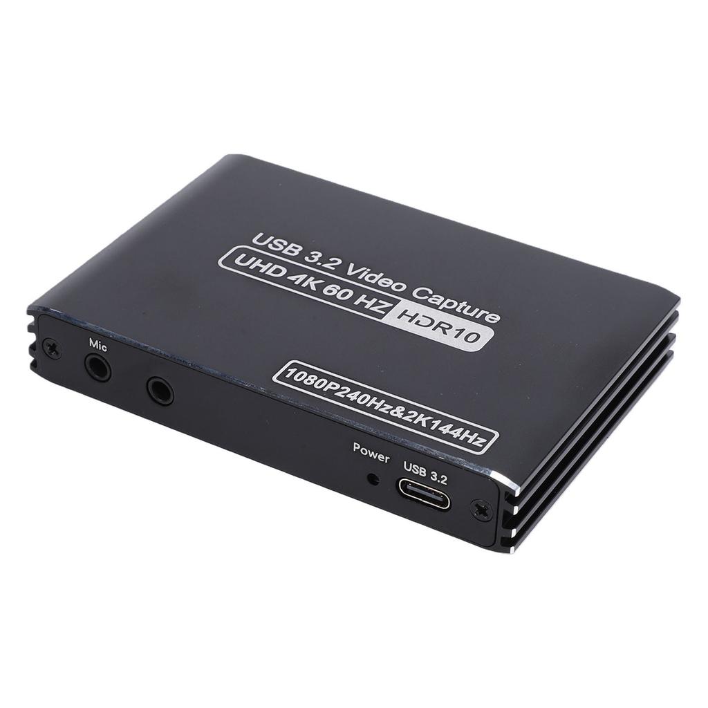 4K 60Hz Video Capture Card USB3.2 HD Multimedia Interface Capture Card HDR VRR Support with Loop Out for Live Streaming