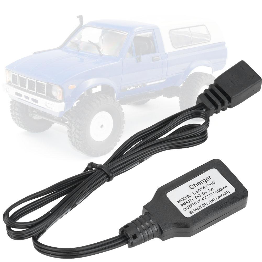 7.4V Lipo Battery USB 5V Balance Charging Cable for 9300-9304 1/18 RC Model Car