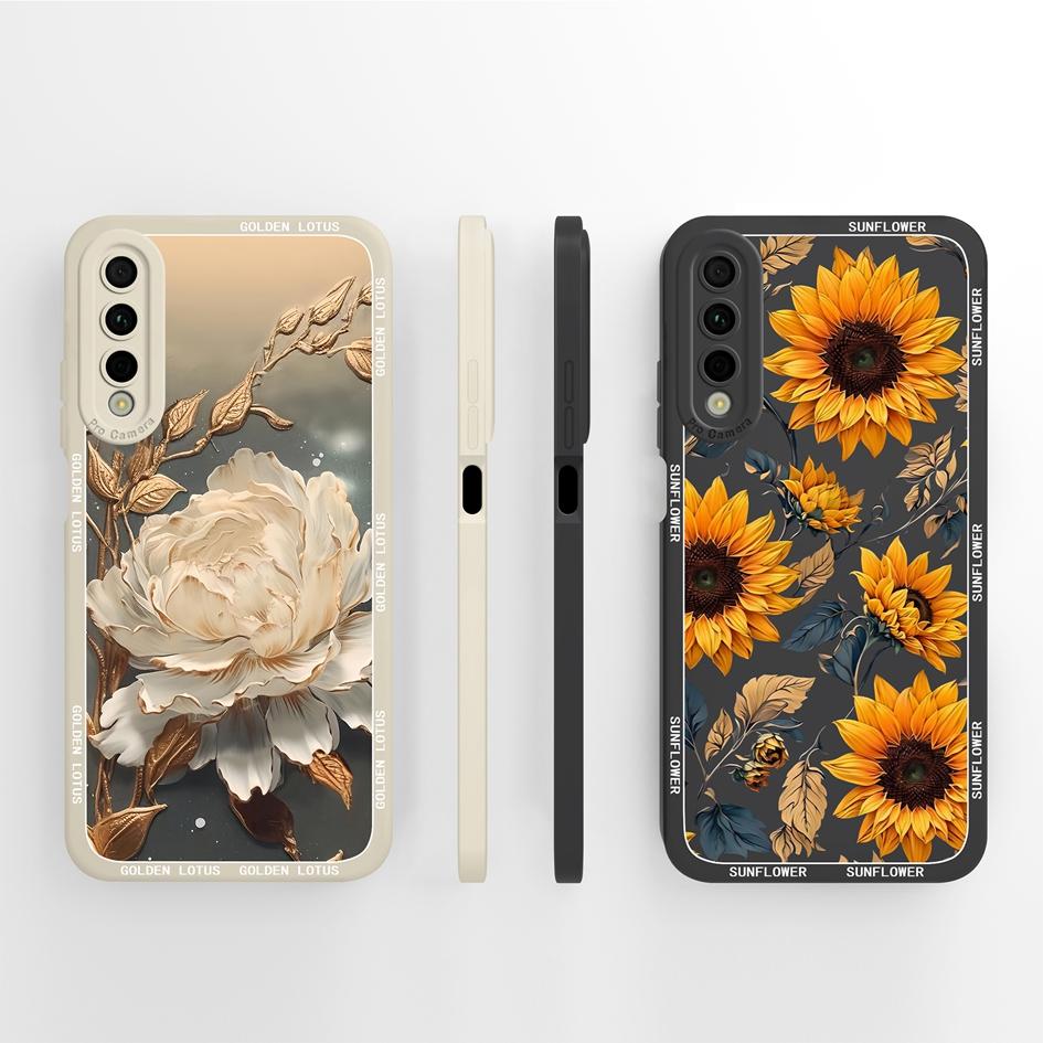 Gehäuse Für Huawei Y6 Y7 Y9 Prime 2019 Y6P Y6S Y7P Y7A Y9A Y9S Y6Pro Y7Pro Hüllen Kreative Sonnenblumen Bumper Schutz Weiches Silikon Für Huawei Hüllen