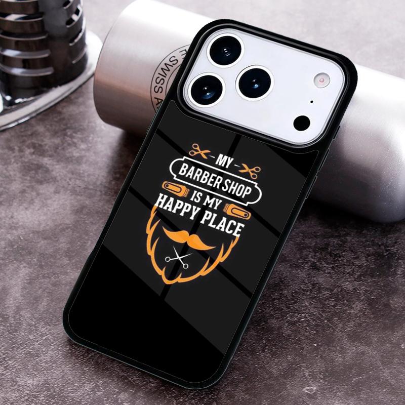 Barber Shop Hair Stylist Phone Case For iPhone 17 16 15 14 13 12 11 Pro Max Plus 17Air Soft Silicone Cover