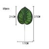 10 Pcs Artificial Plants Tropical Palm Leaves Hawaii Luau Summer Party Jungle Safari Birthday Party Wedding Decor Fake Plants