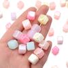20/50 Stück Acryl-Quadratperlen Jelly-Farbe Würfel Lose Abstandshalterperlen Für DIY Schmuckherstellung Basteln Halsketten Armbänder Zubehör
