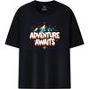 Fun Vibe Adventure Awaits Unisex Word Pattern T-Shirt