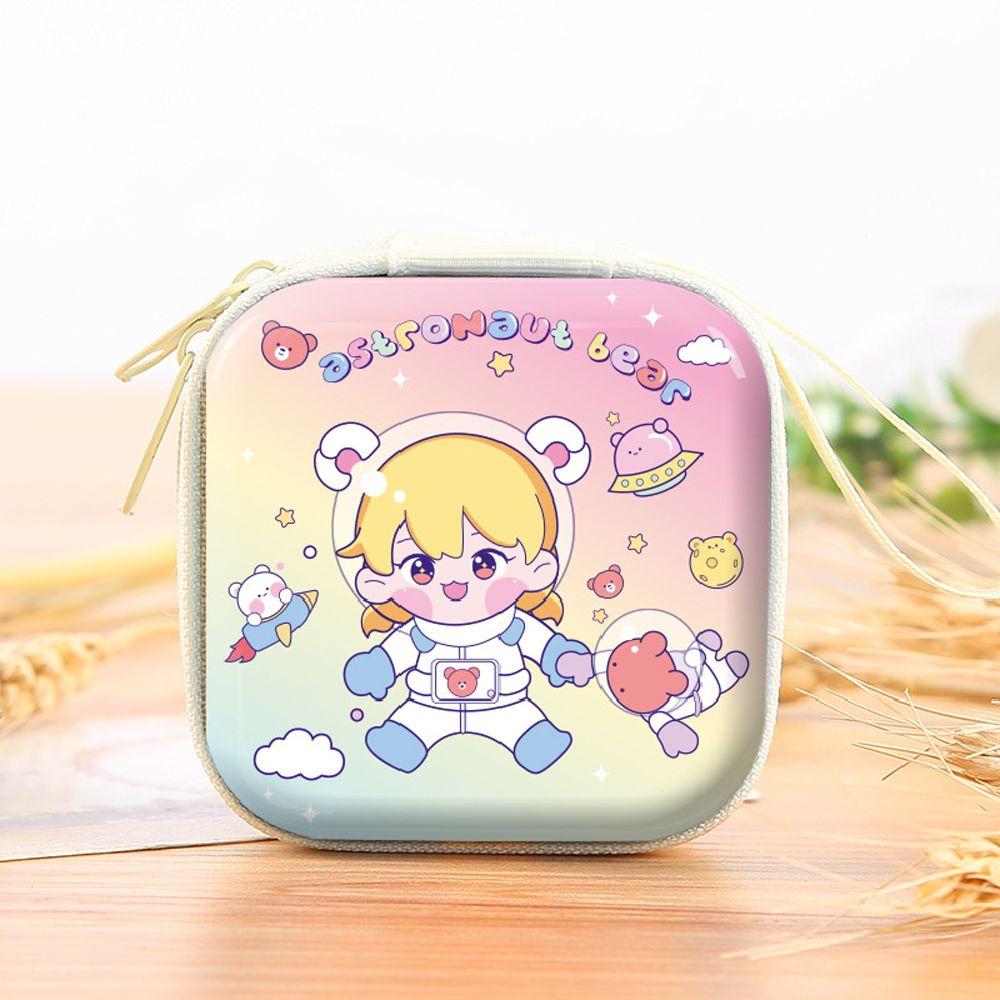 USB Cable Organizer Kids Students Women Headphone Case Earbuds Box Coin Purse Earphone Storage Bag
