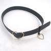 New Heart Buckle Leather Belt Adjustable Punk Fashion Waist Belts