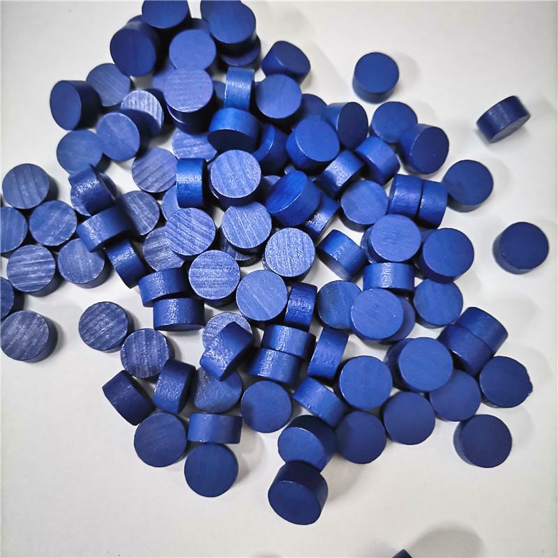 80Pcs 10*5Mm Round Circular Pawn Wooden Game Pieces Colorful Pawnchess For Board Gameeducational Games