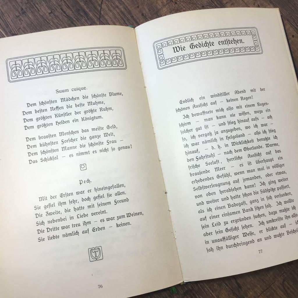 [USED] Foreign books, German, antique books, poetry collections