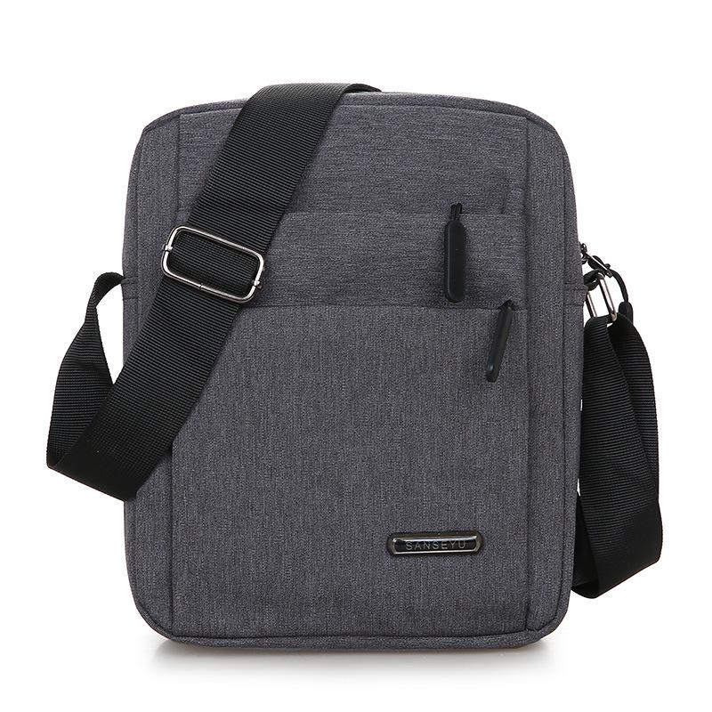 Men's Oxford Cloth Multi-Pocket Bag: Shoulder, Crossbody, Backpack, and Business Briefcase