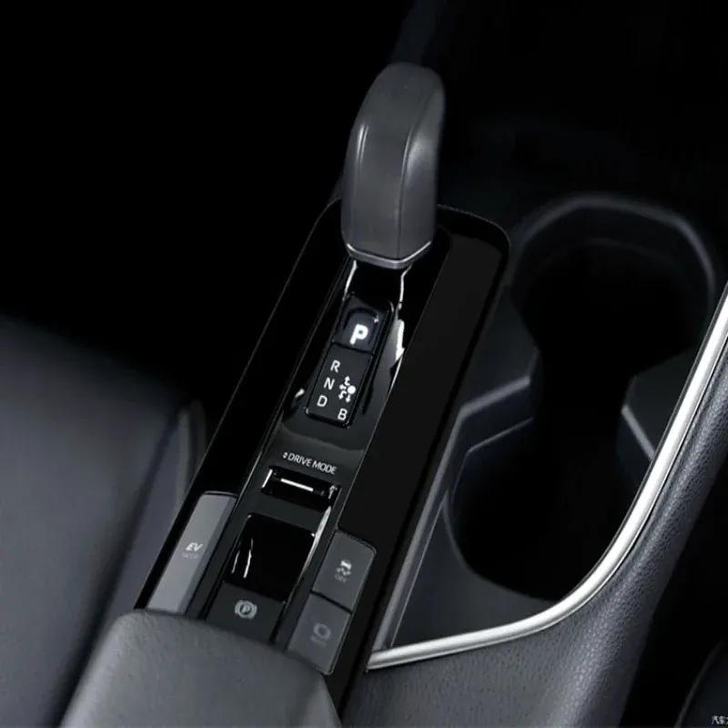 LHD For Toyota CHR C-HR 2024 2025 interior accessories ABS carbonfiber Central conlose Gear box Shift Panel cover stickers