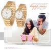 Waterproof Analog Gold Antique Simple Stylish Pair Watch Pair Watch Accessories Anniversary Day Christmas Gift for Boyfriend and Girlfriend Men's