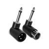 XLR to 6.35mm Audio Adapter Right Angle for Superior Sound Quality Professional Use