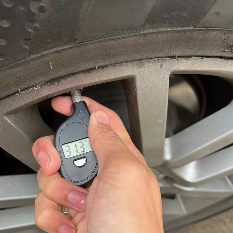 Mini Digital Lcd Display Tire Gauge Car Mini Keychain Tire Air Pressure Tester Meter Auto Car Motorcycle Tire Safety Alarm