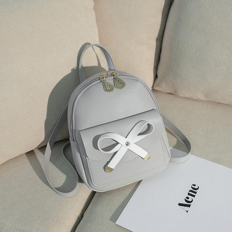 Japanese and Korean Style Large Bow Backpack Fashionable Multi Functional Small Backpack Versatile One Shoulder Hand Crossbody Women's Bag