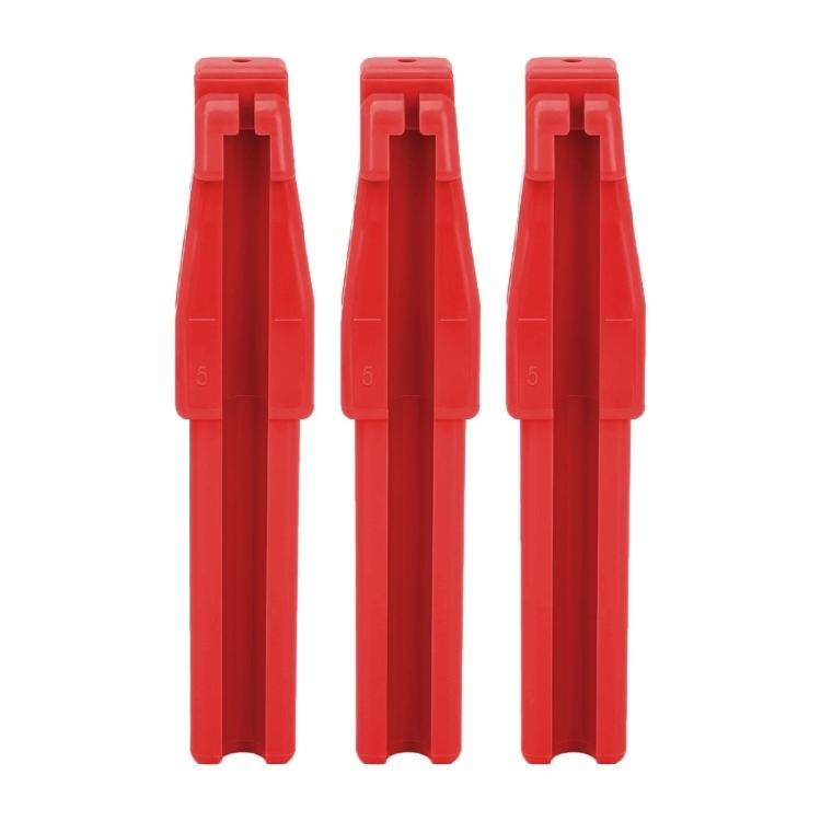 

3Pcs Makeup Pencil Sharpener Auxiliary Tool With 4 Grooves Eyebrow Pencil Sharpening Guide Tool For Makeup Studios красный