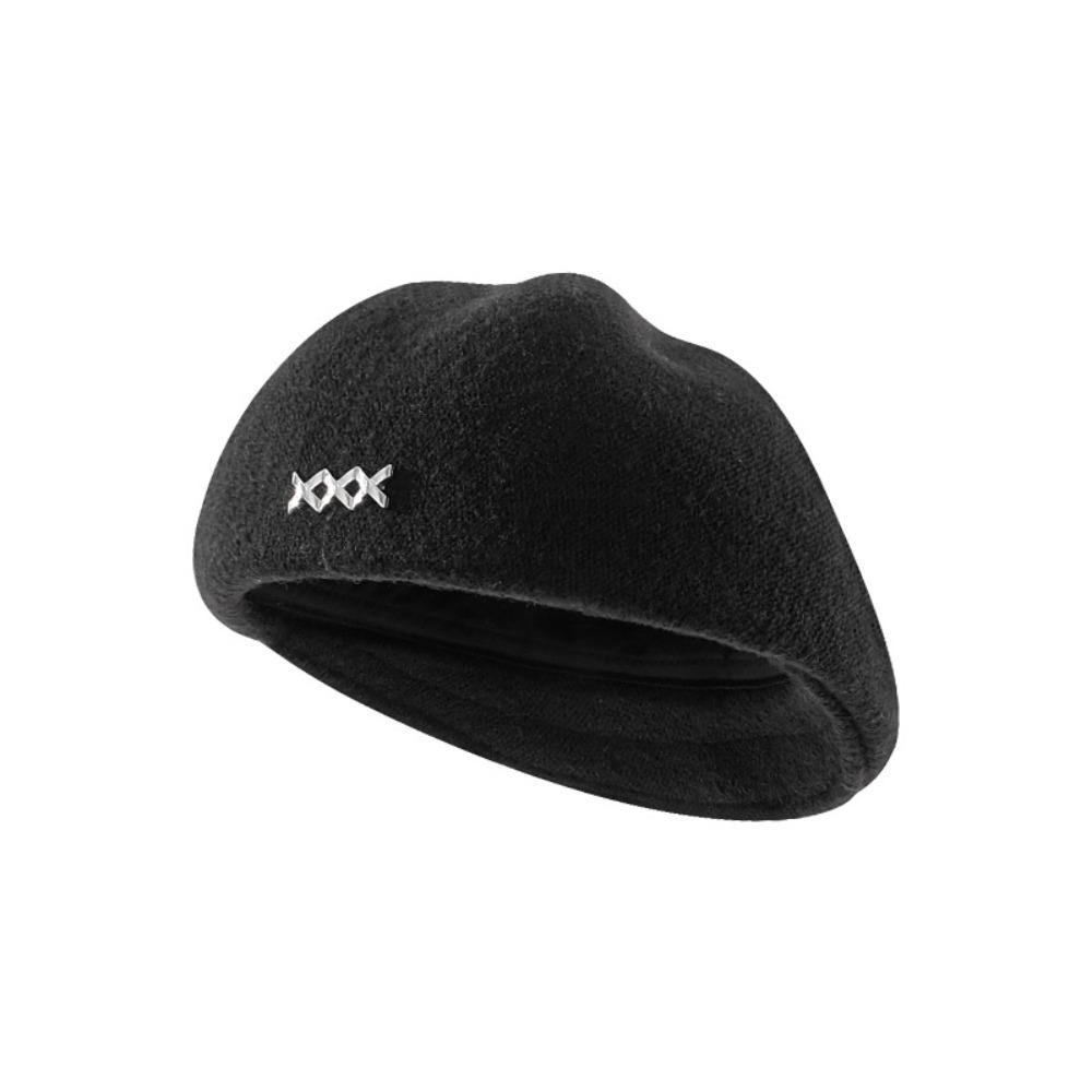 Knitted Woolen Berets Solid Color Octagonal Cap Casual Artist Cap  Party