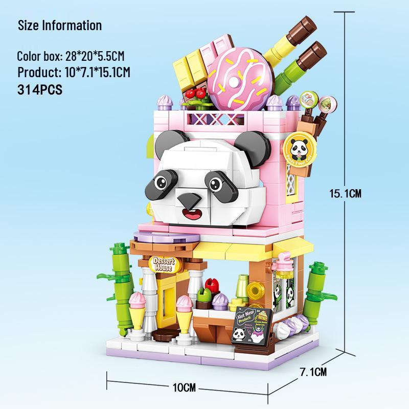 Keeppley City Model Building Blocks - Street View Series, Compatible with Lego, for Kids, Assembly Toy Set, Gift Box
