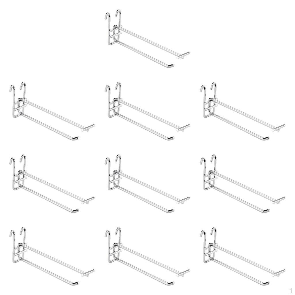 10 Pieces Display Hooks Hangers Panel for Retail Panels