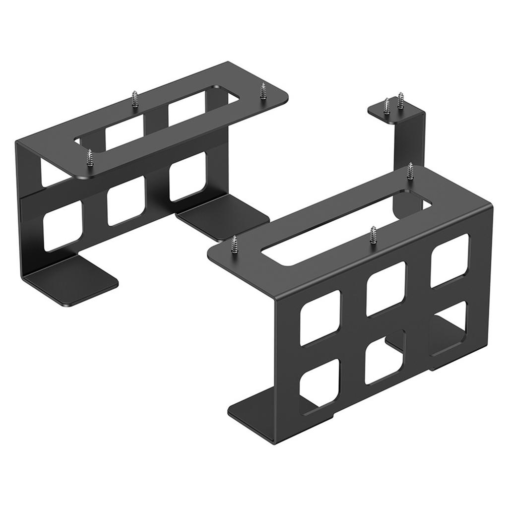 Platzsparender Halter unter dem Schreibtisch Regal-Stützhalterung für kleine Elektronikgeräte und Konsolen Spielkonsole, MINI-PC-Ausrüstung