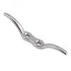 Rust Proof Stainless Steel Rope Cleat Hook for Flag Pole Halyard Boat Yacht