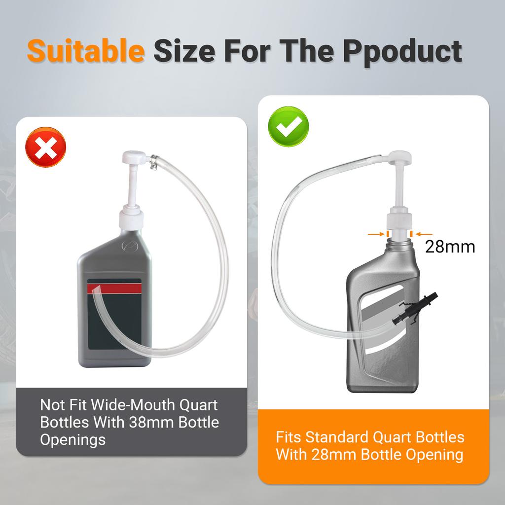 Gear Lube Differential And Transmission Fluid Pump Manual With 3rd Hand Adapter Fits Standard Quart Bottles For Automotive Cars