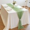 Chiffon Sheer Chiffon Table Runner Reusable Wedding Table Runner  Dinning Table