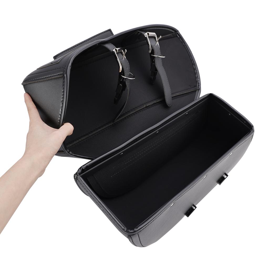 Tail Bag Side Saddlebag Tail Bag Luggage Pouch Storage Black 42L For Motorbike