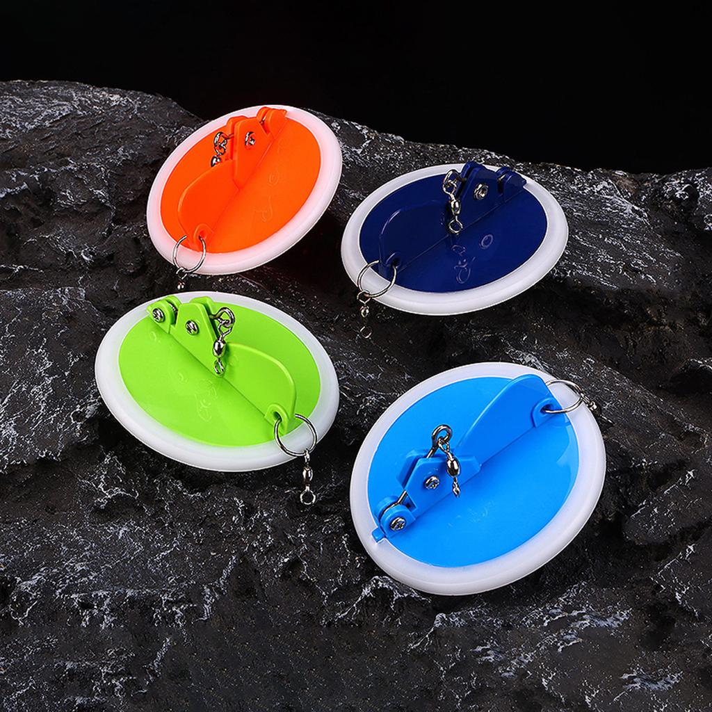 Luminous Trolling Diver Disc Connector with White Bottom Adjustable Stable for Fishing Angling Bass Mandarin Various Fishes