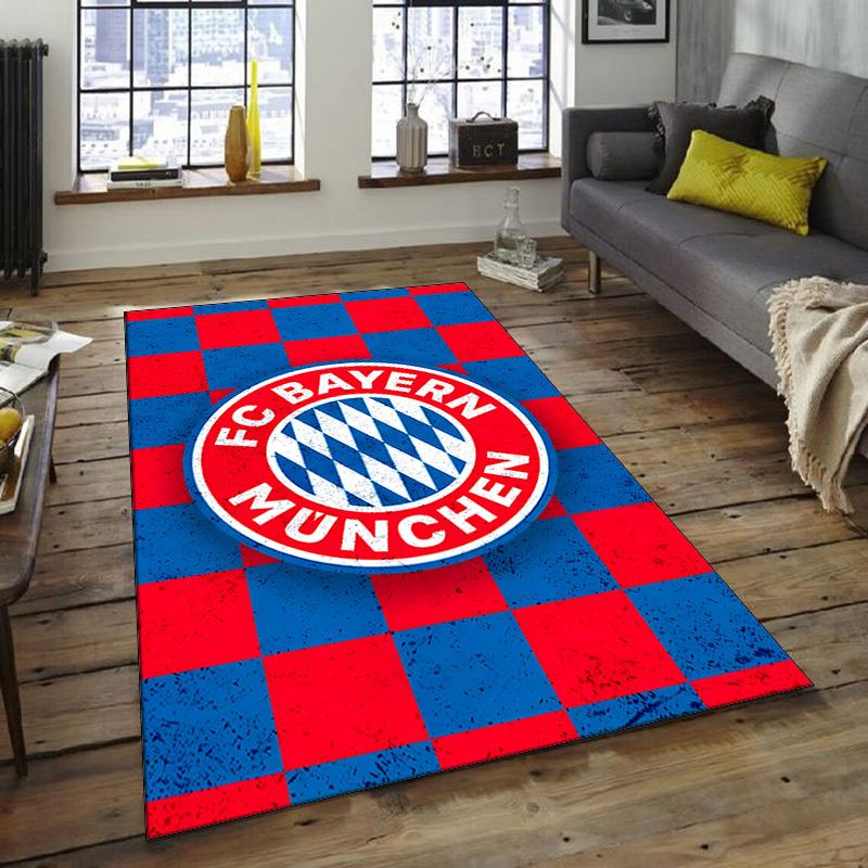 Bayern Munich Design Area Rug - Non-Slip, Soft & Cozy Floor Mat for Living Room, Bedroom, Office - Indoor/Outdoor Decorative Carpet