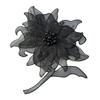 Cloth Fabric Handmade Pearl Flower Patches DIY Craft Sew On Floral Patches Multilayer Appliques Embroidery Patches