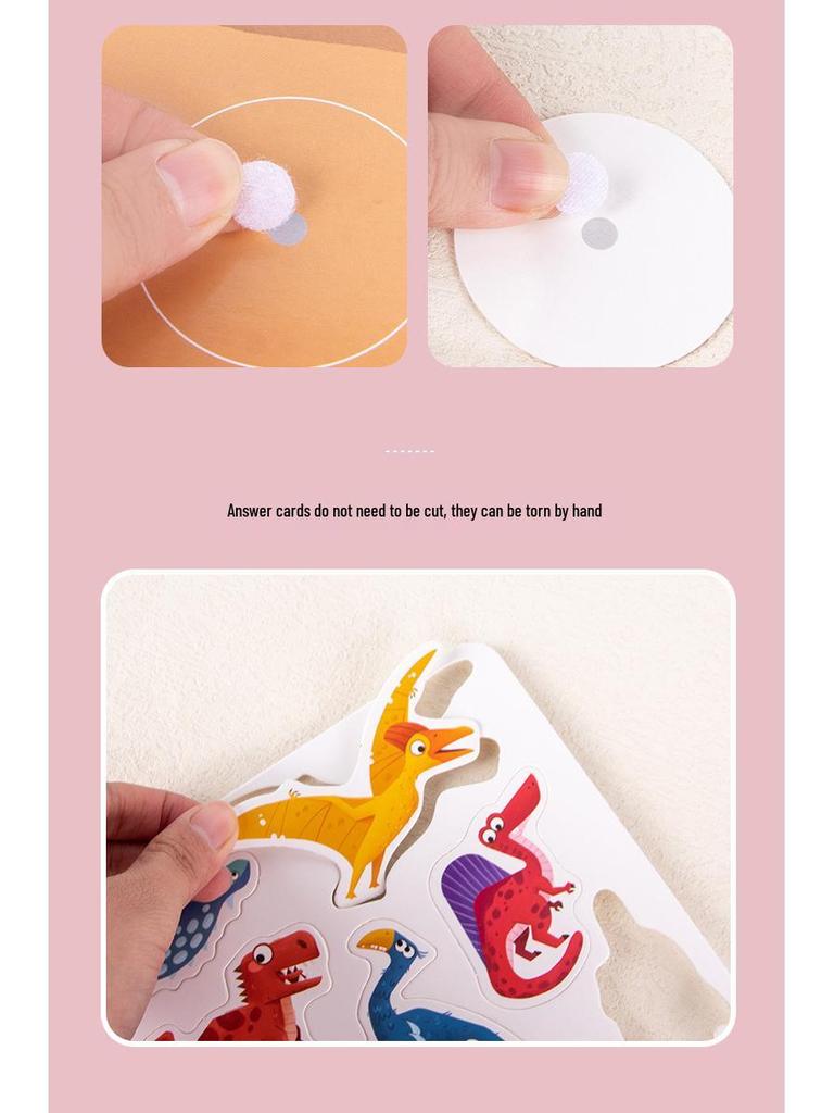 Children's Handmade Animal Cognition Quiet Book: Early Education & Sticker Learning Toy