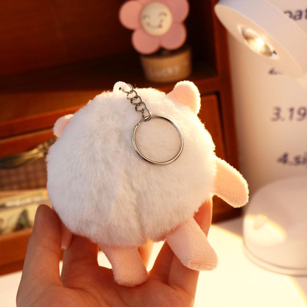 Dongdong Sheep Little Sheep Plush Keychain Bee Sheep Dongdong Sheep Plush Keyring  Children Toys