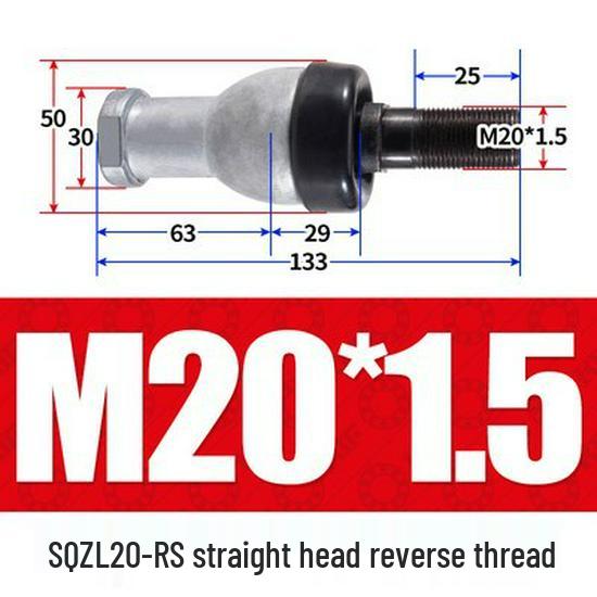 Bent Rod End Joint Bearing with Ball Joint SQ/SQZ5 - Sizes 6 to 22-RS