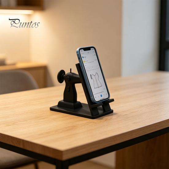 Desktop Phone Stand for Video Tutorials Sewing Machine Stand, Creative Desk Holder Cell Tablet, Sturdy PLA Crafters Hands Free Mount Room Crafting And