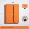 A5 Three-fold Loose-leaf Notebook with Card Slot and Receipt Holder for Office Meetings