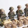 Russia Alpha Special Forces Soldiers Military Weapons Gun Figures Parts Blocks Assembly Model Building Kits Toys