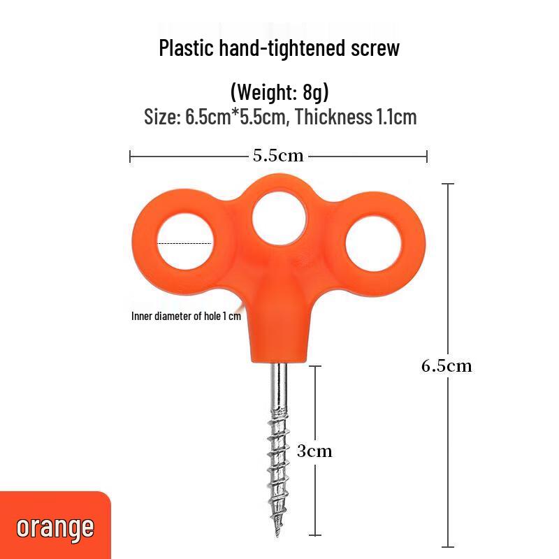 Yunming Luminous Stainless Steel Tent Deck Pegs 10-pack