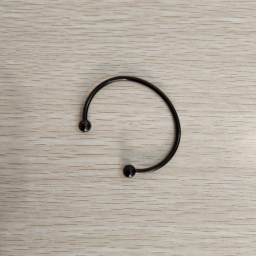 New Fashion Accessories Can Be Freely Diy Open Ball Head Fine Polishing With Thread Waterproof Metal Stainless Steel Bracelet