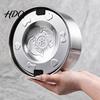 No Wet Mouth Dog Water Bowl 1.2/3.2L Stainless Steel Bowl No-Spill Slow Drinking Stable Base Pet Anti-Splash Non-Slip Dispenser for Small Medium