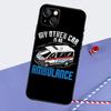 Ambulance Car Phone Case For iPhone 16 Pro Max 12 13 Mini 11 14 15 Pro Max XR 15 16 Plus 16e Back Cover